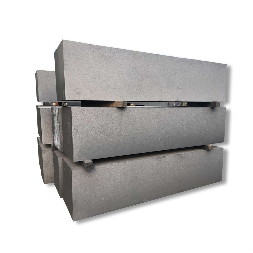 Graphite block for casting and sintering