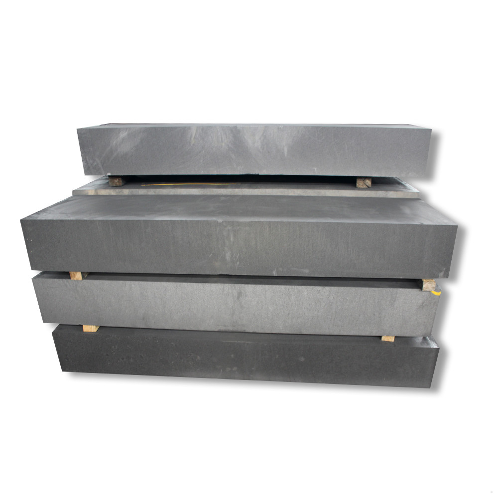 Molded graphite block for foundry